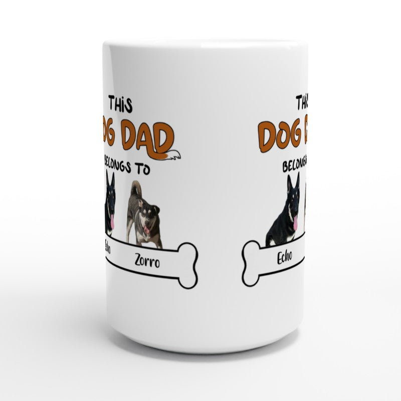 White Dog 15oz Ceramic Mug