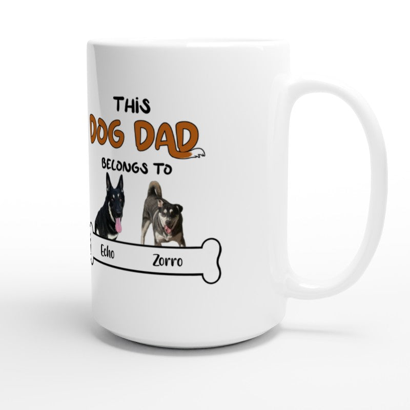 White Dog 15oz Ceramic Mug